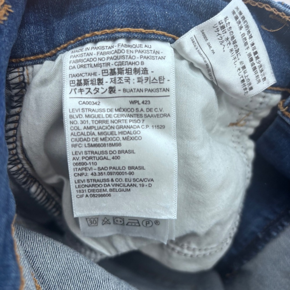 Levi's 720 High Rise Super Skinny Jeans Size 30 Dark Wash Denim Women 29" inseam - Picture 5 of 7
